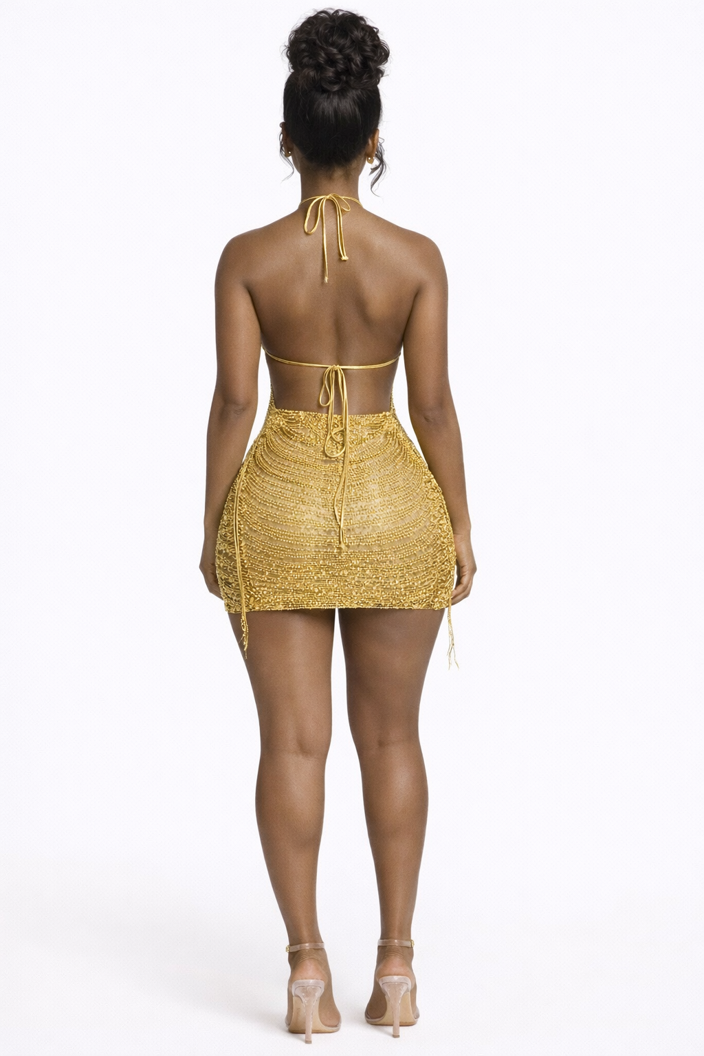 Aurora Halter Mini Dress